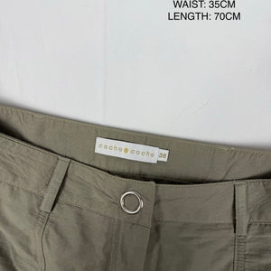 Khaki ruched cargo maxi skirt (S/M)