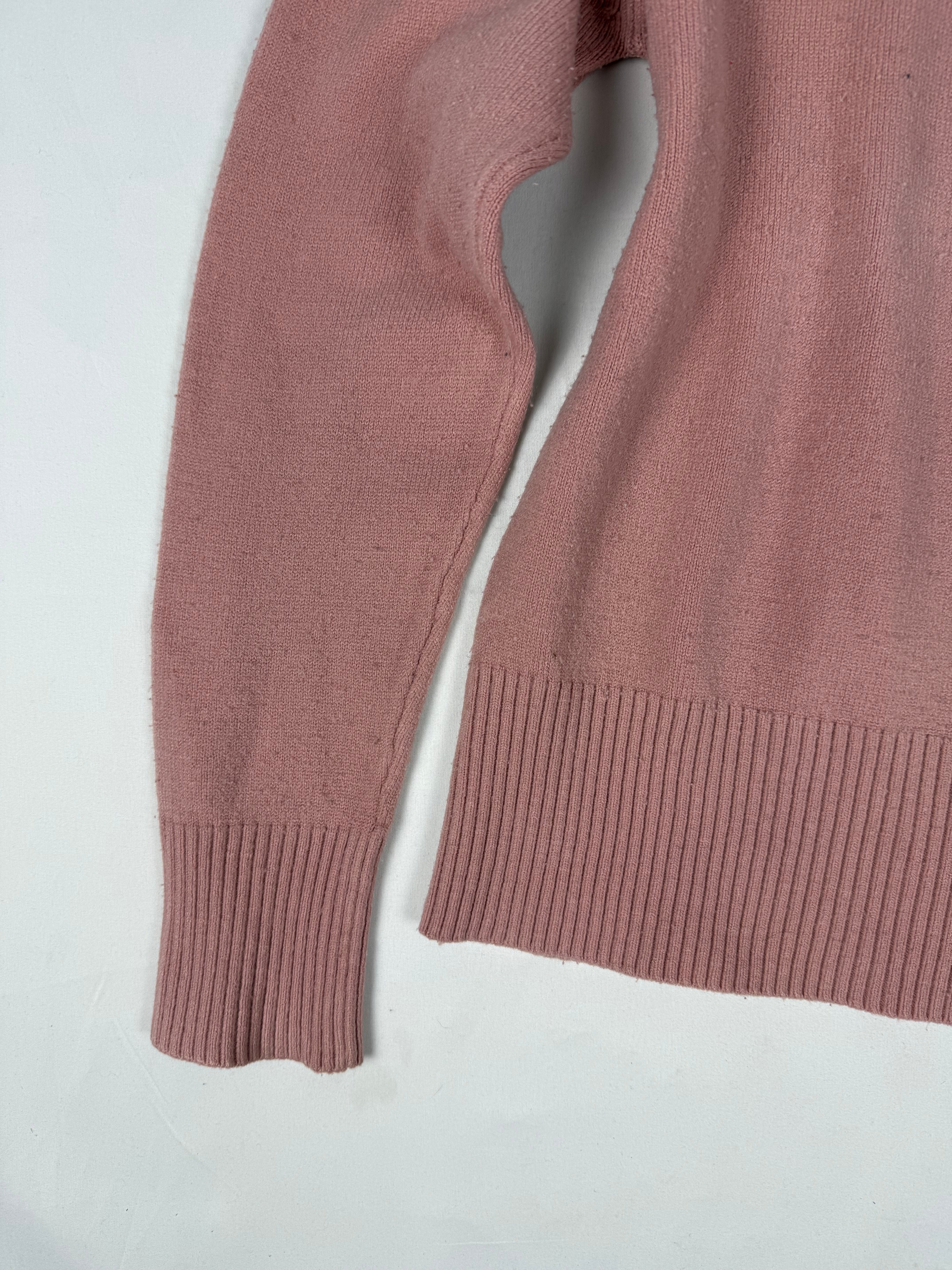 Pink turtleneck jumper (M)