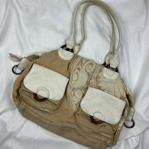 Beige  besace shoulder bag