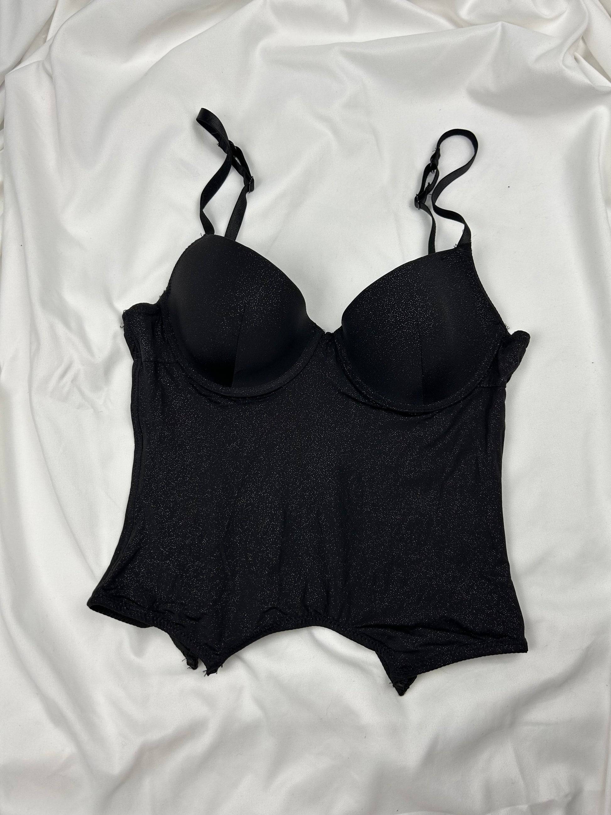 Black babydoll corset top (S)