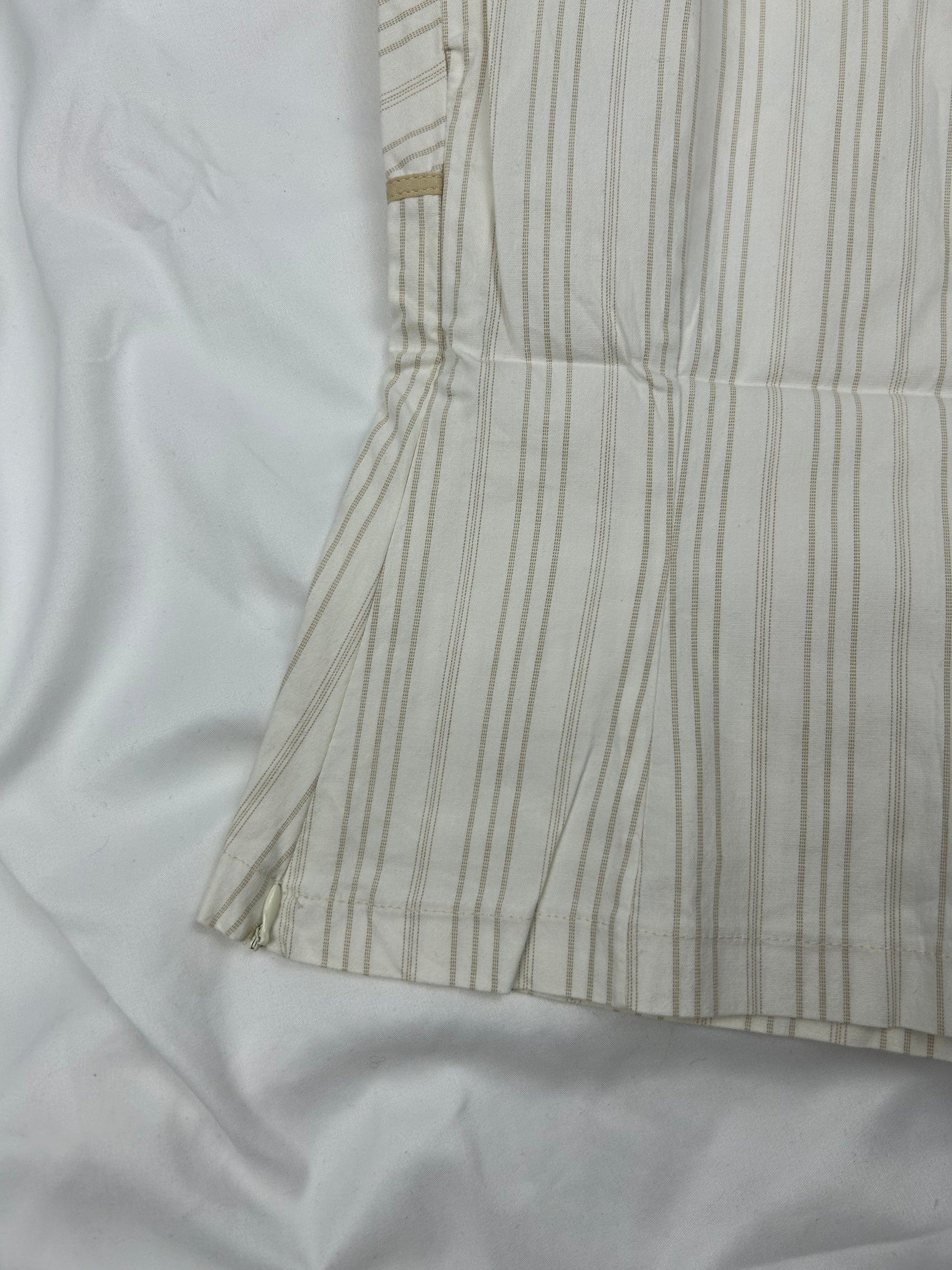 White striped 100% cotton cami top (S/M)