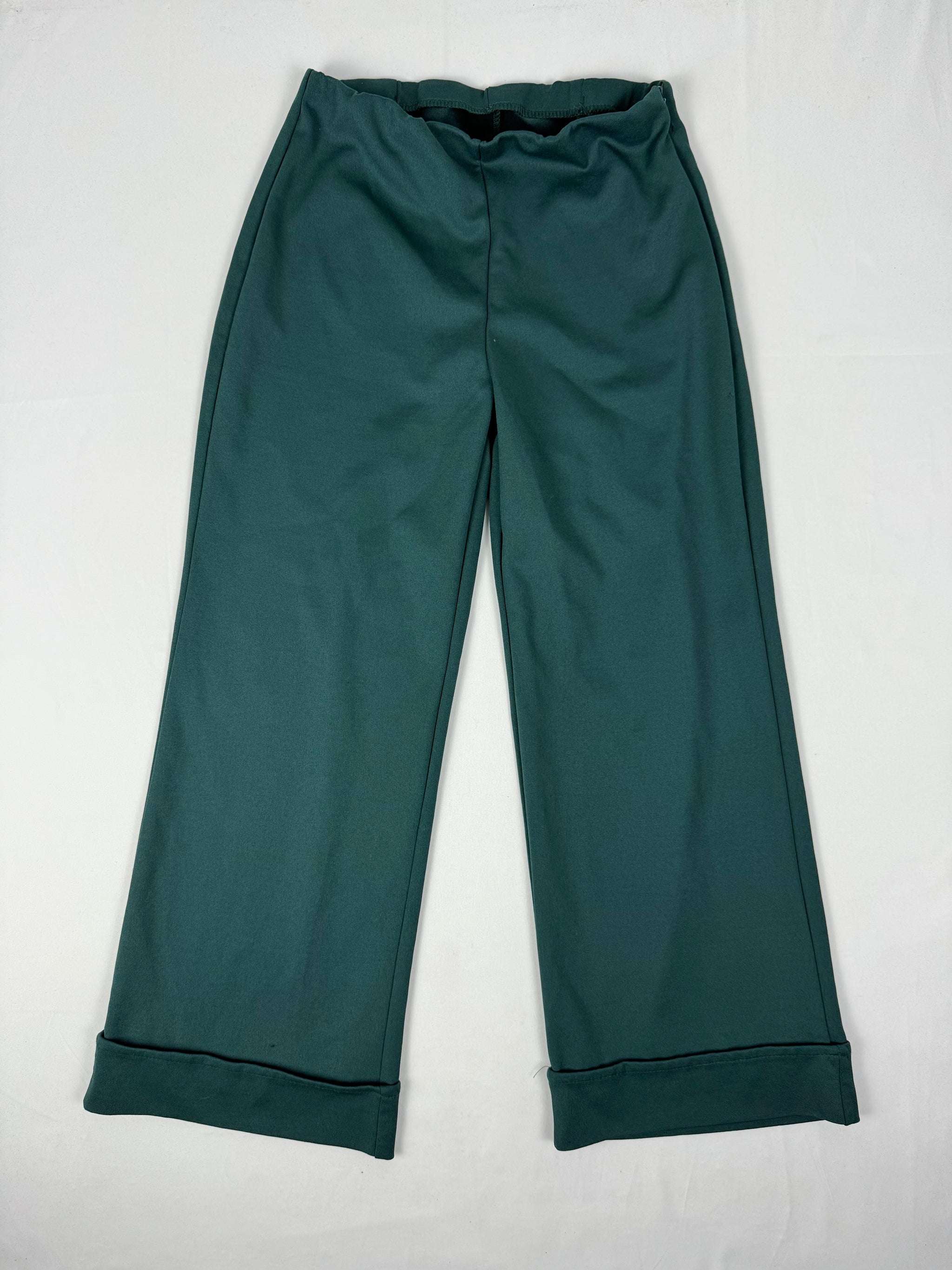 Dark green low waist capri pants (S)