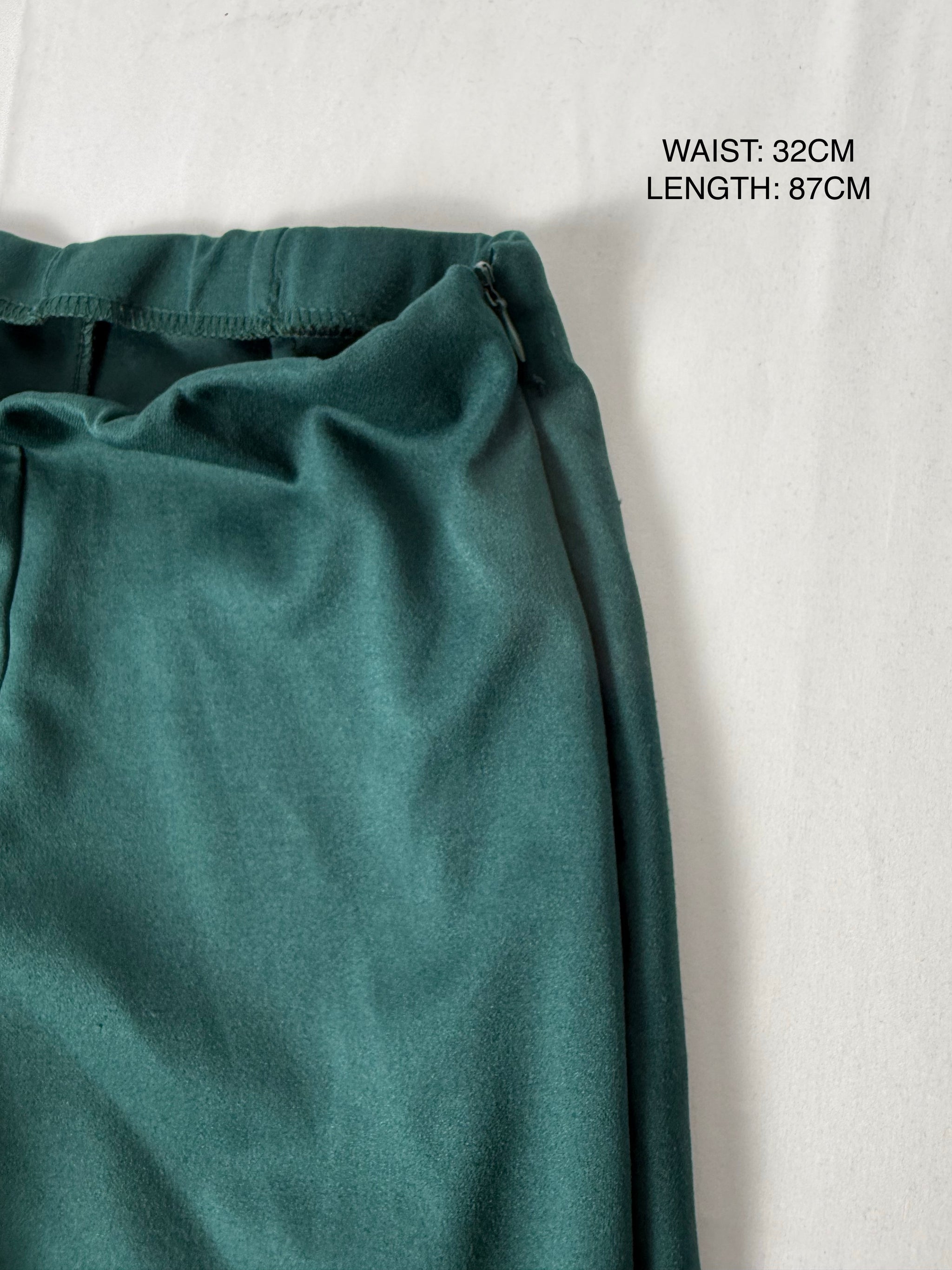 Dark green low waist capri pants (S)