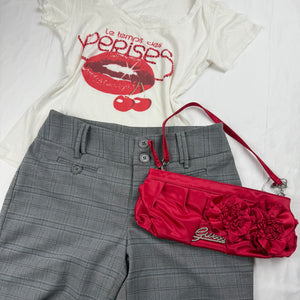 White logo cotton tee (S)