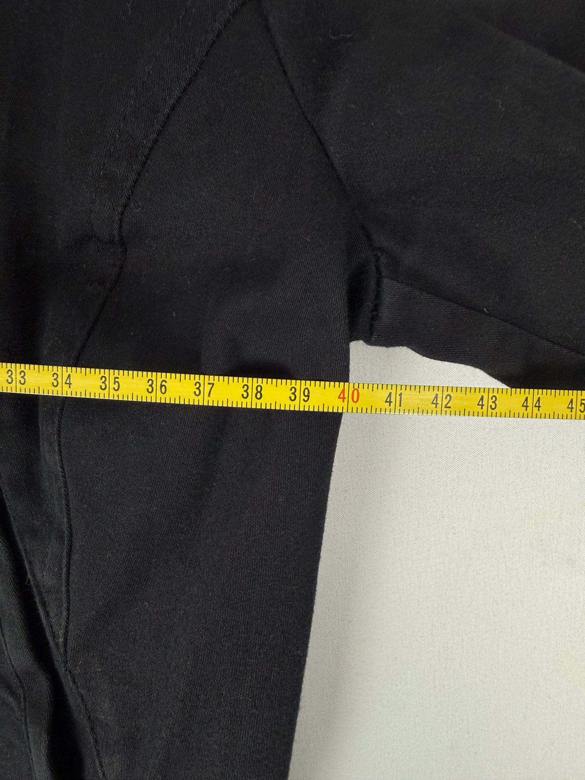 Black zip up biker jacket with belt (M)