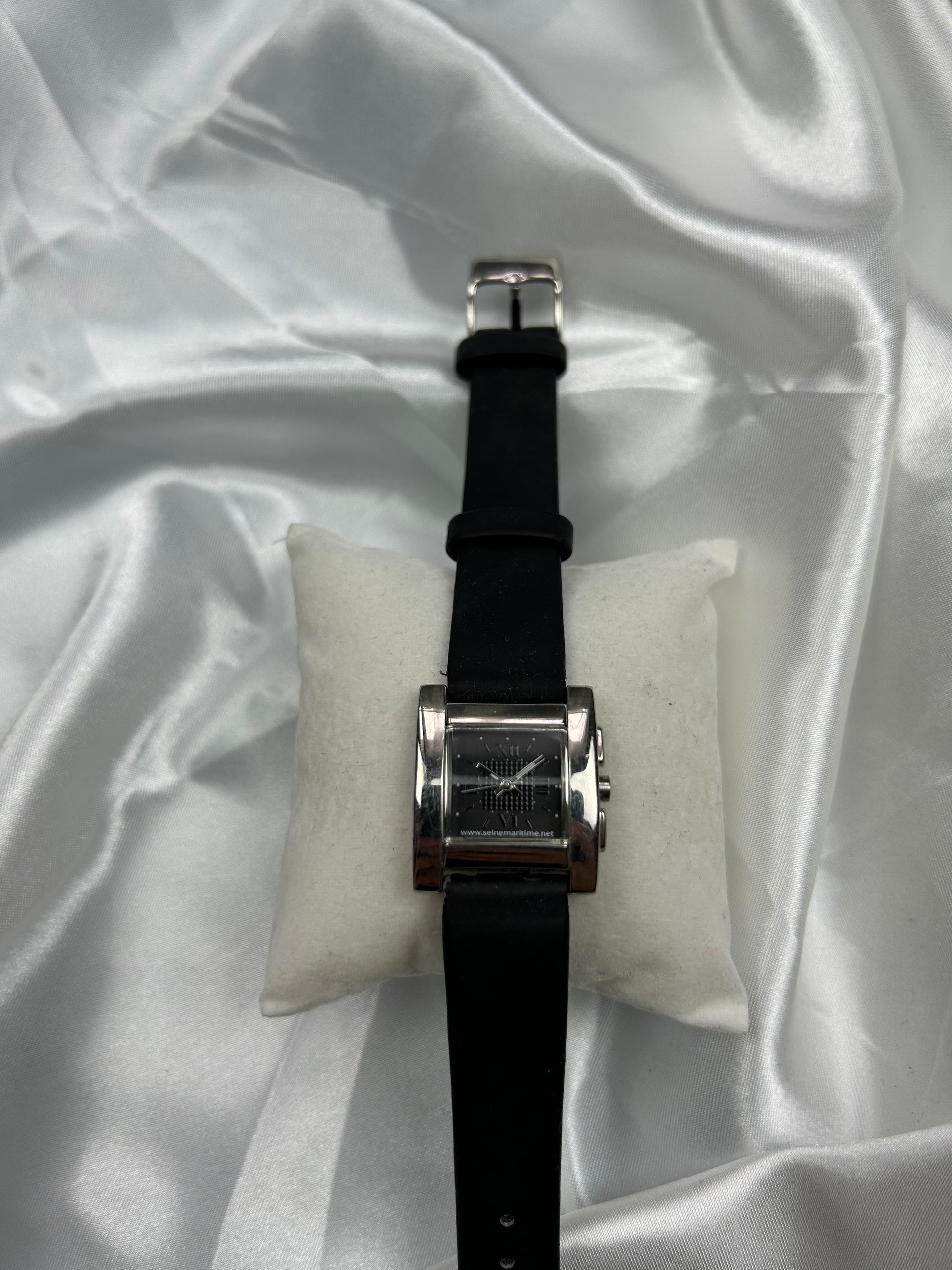 Vintage silver inox bracelet watch jewelry