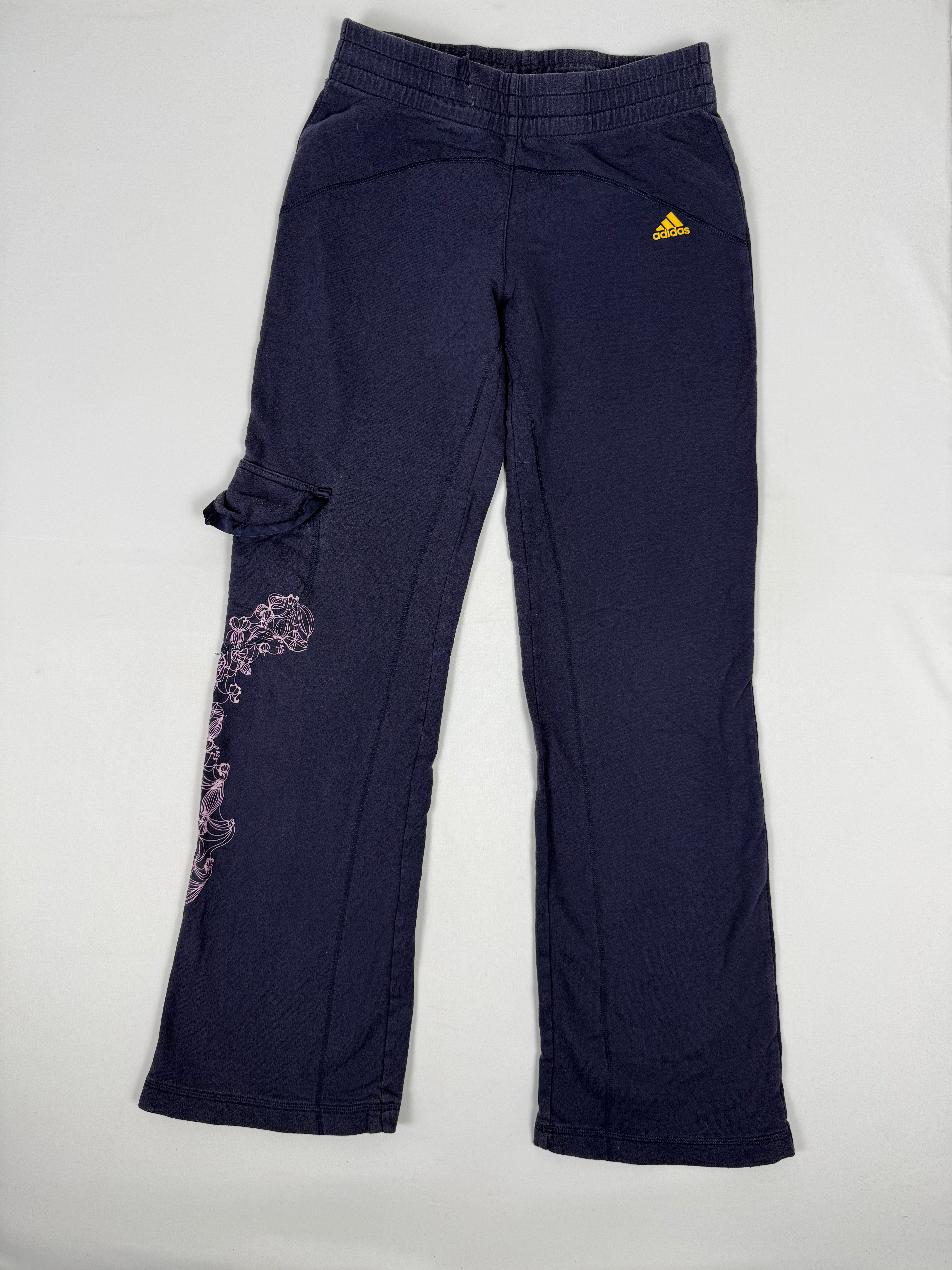 Purple cotton baggy pants (S)
