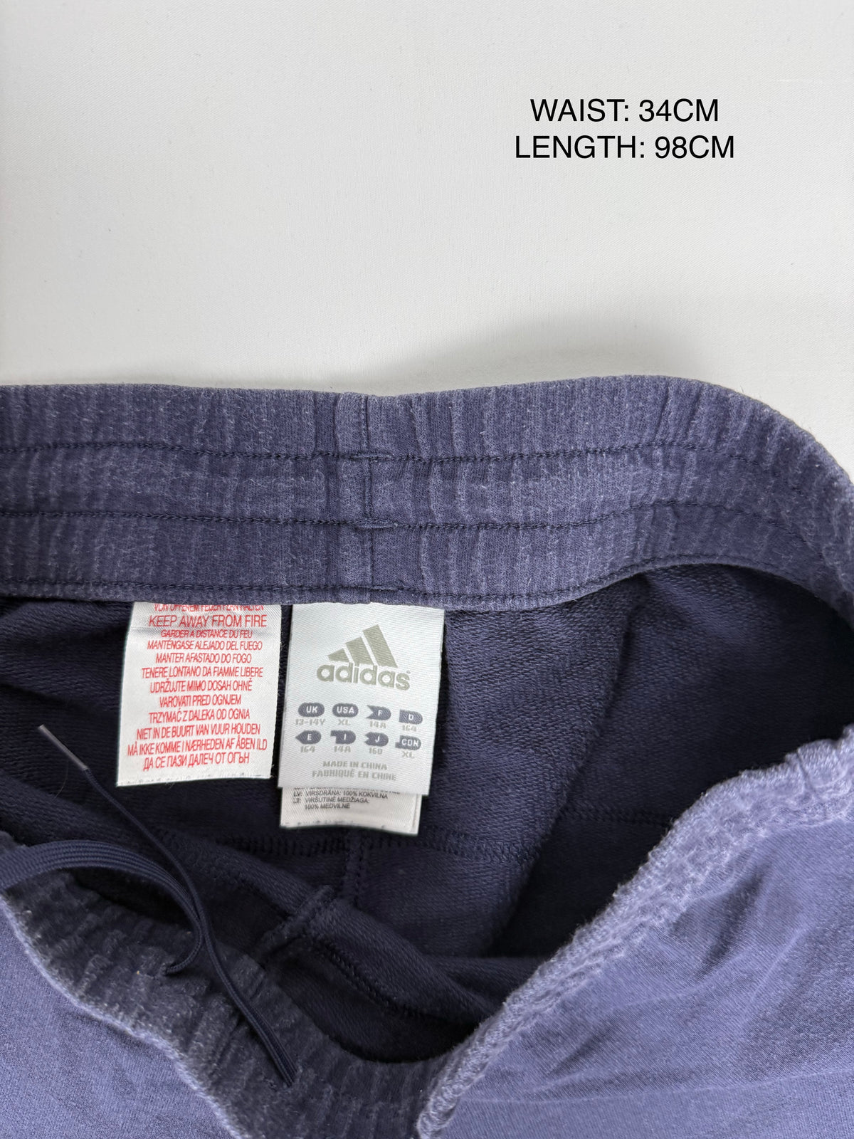 Purple cotton baggy pants (S)