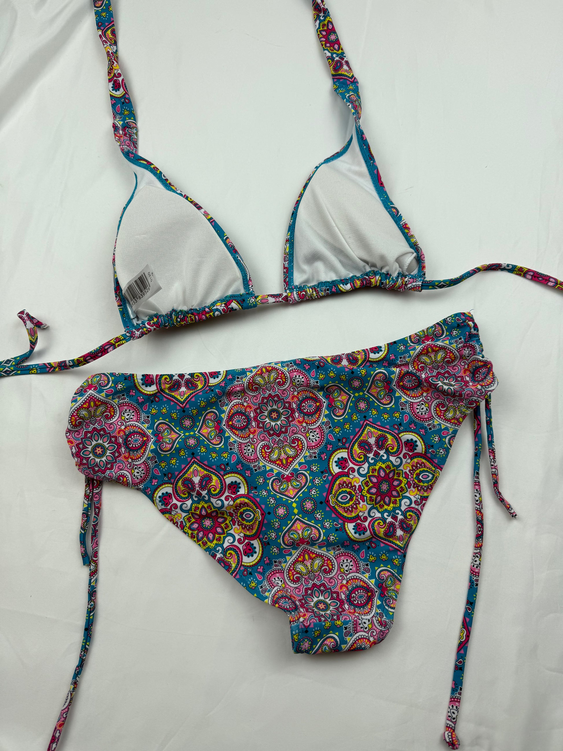 Multicolor graphic bikini set (XS/S)