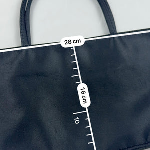 Black silky mini handbag