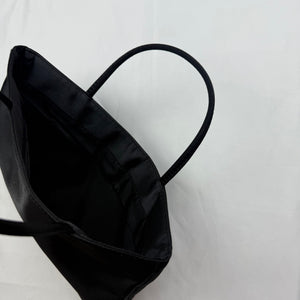 Black silky mini handbag