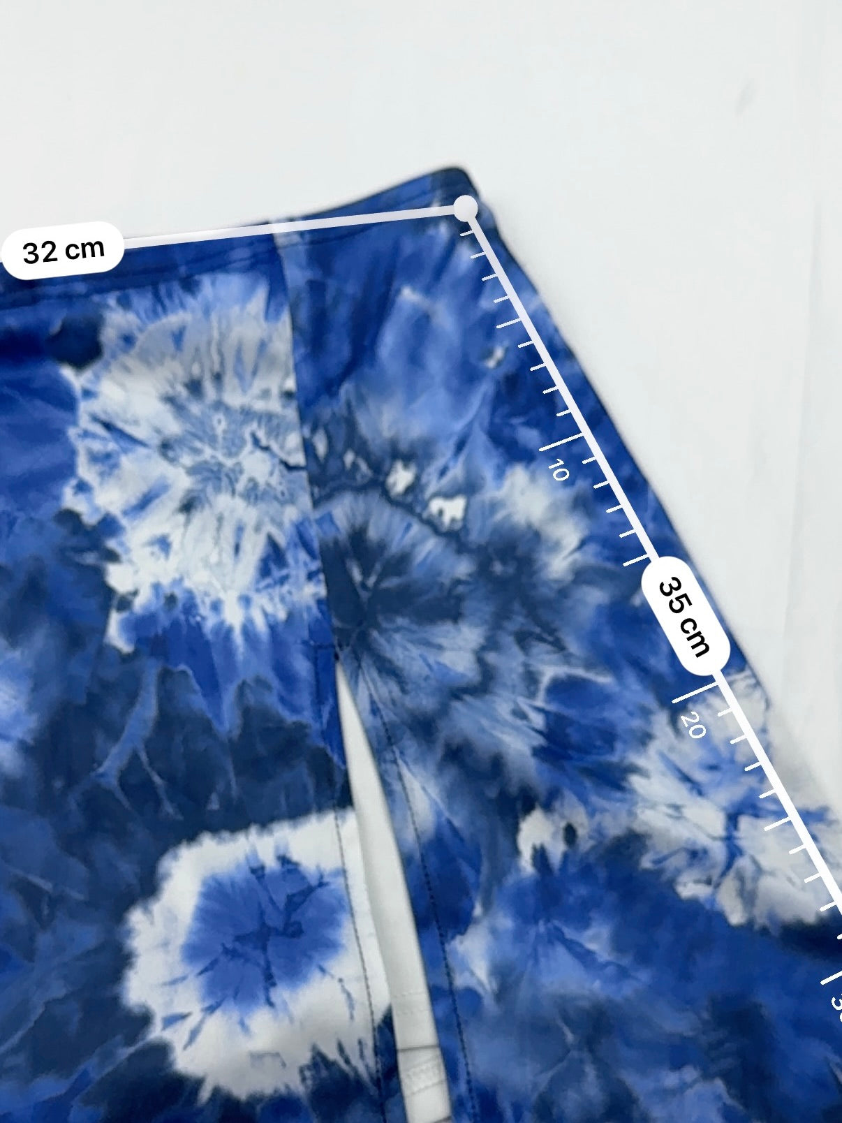Blue graphic low rise mini skort (S)