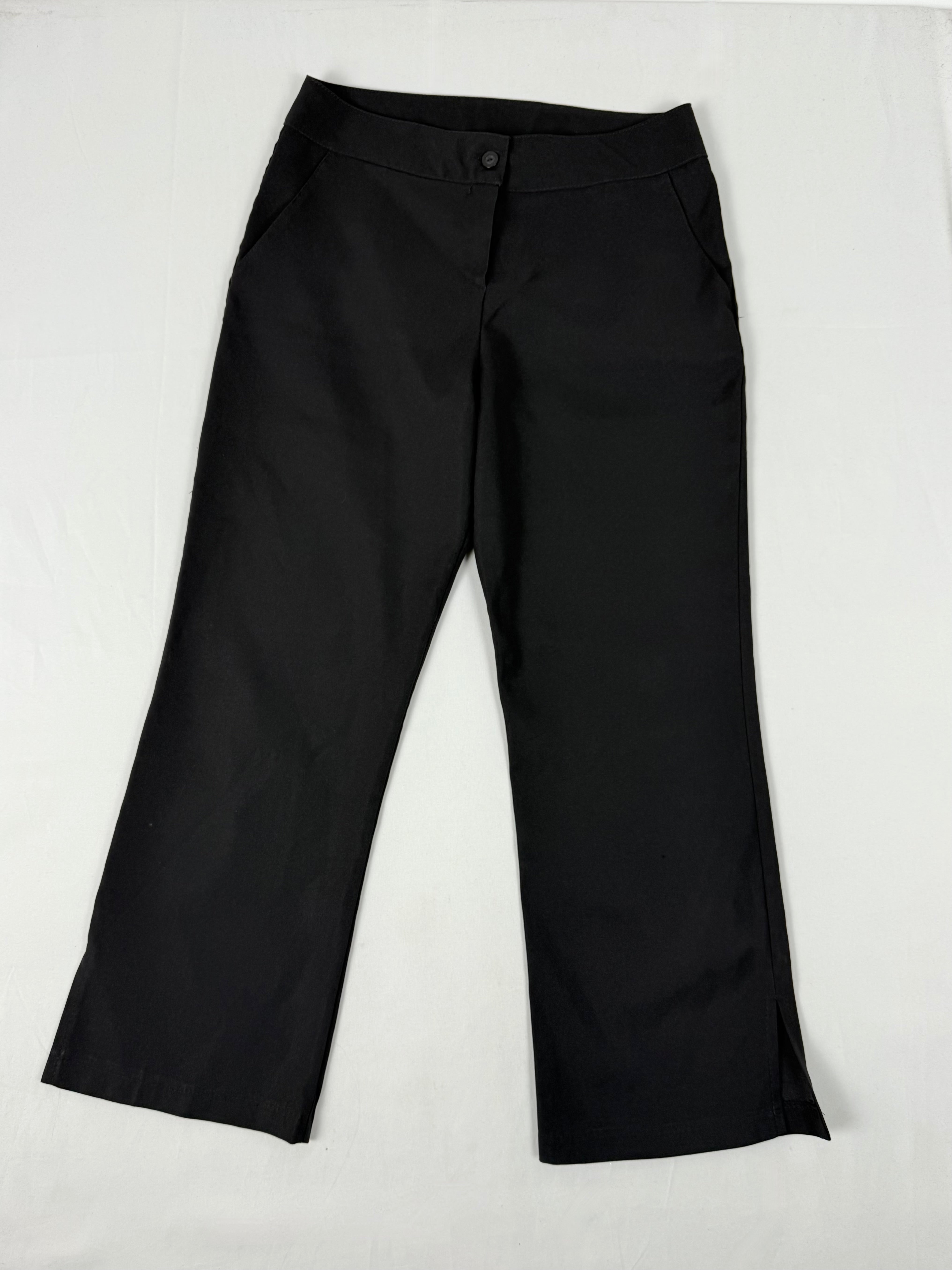 Black office low rise capri pants (M/L)