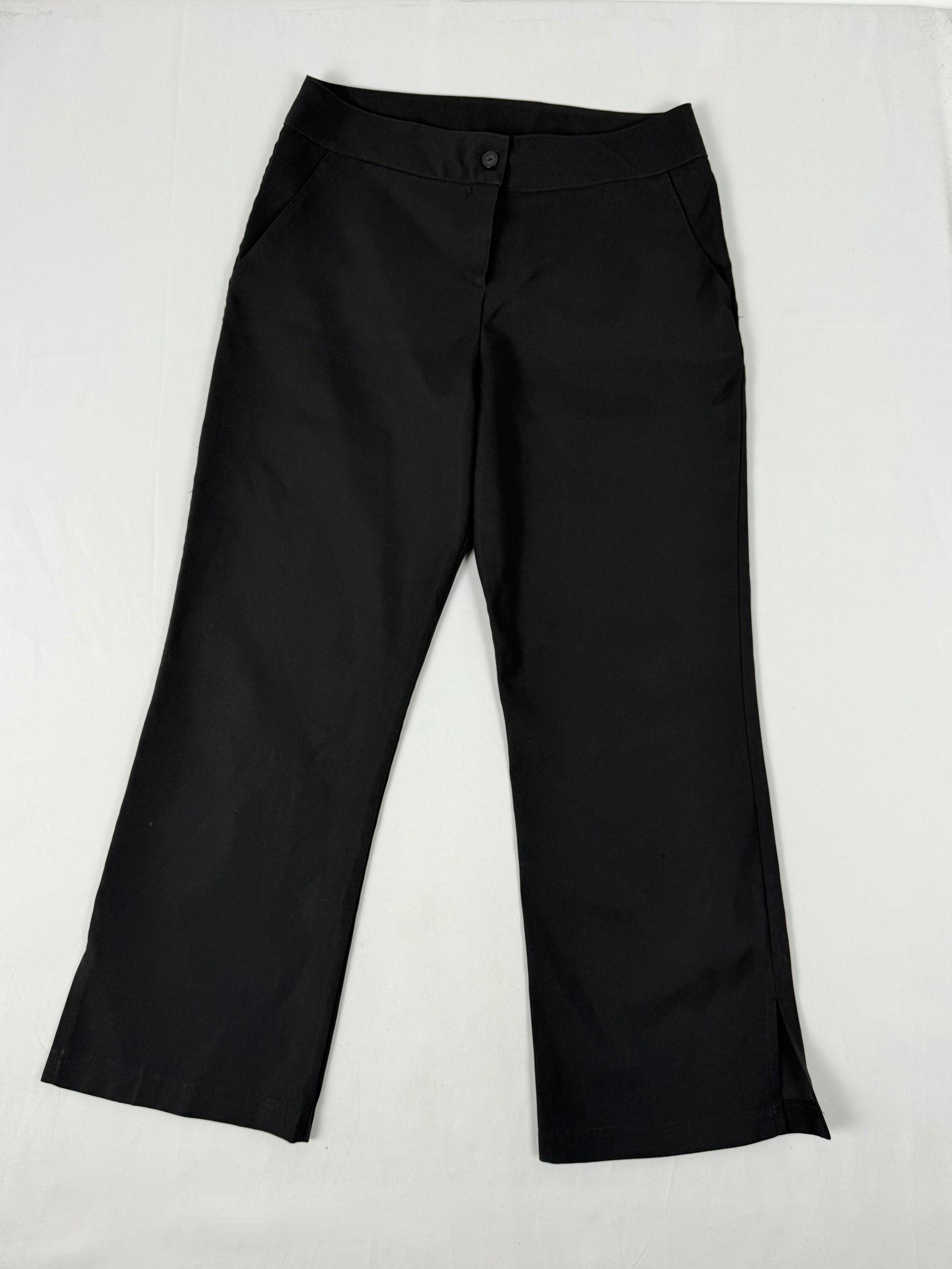 Black office low rise capri pants (M/L)