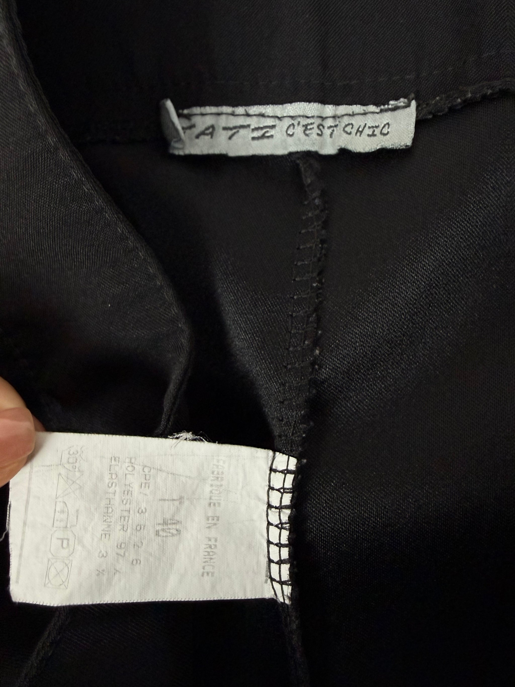 Black office low rise capri pants (M/L)