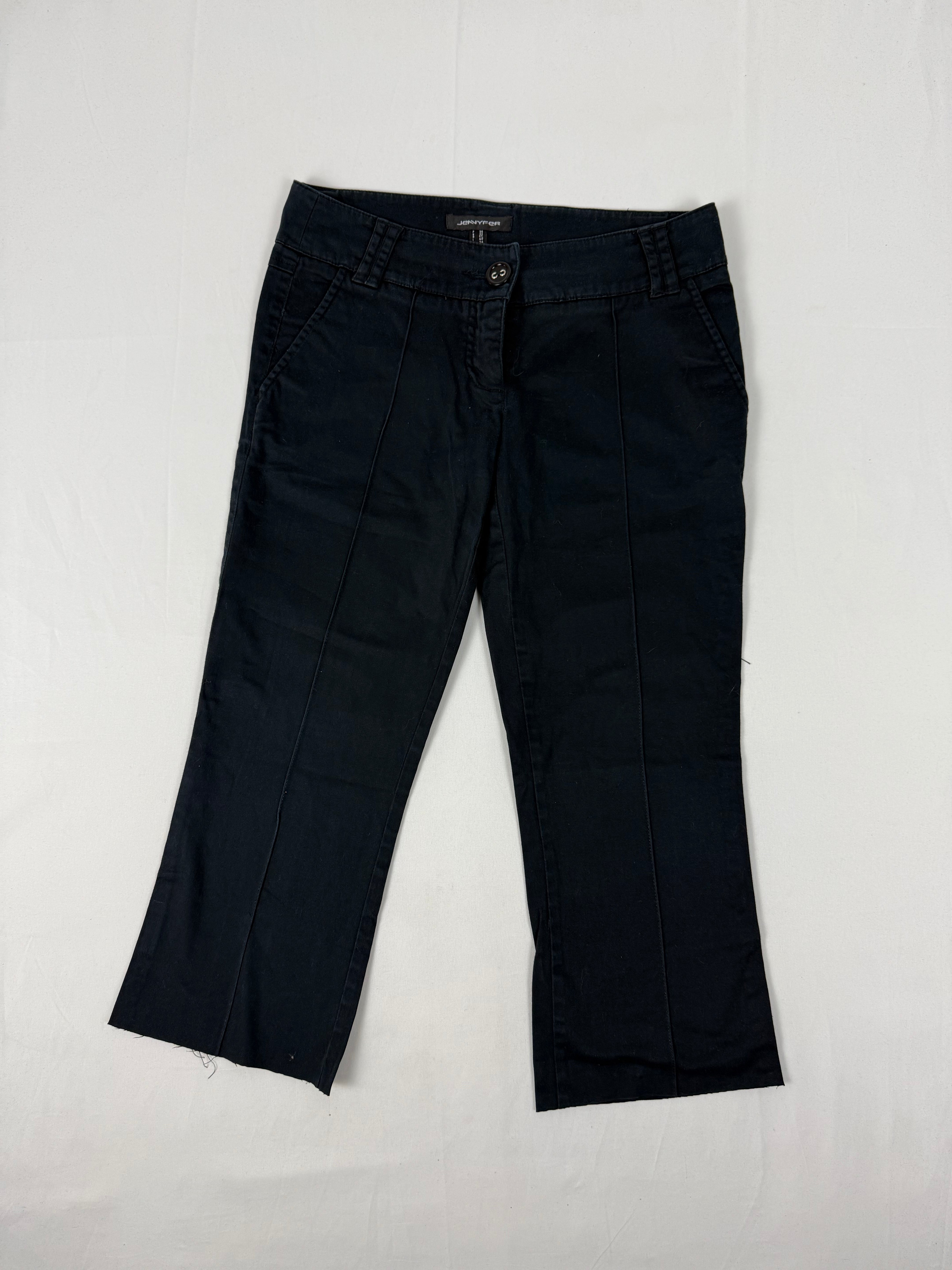 Black low rise capri pants (S)