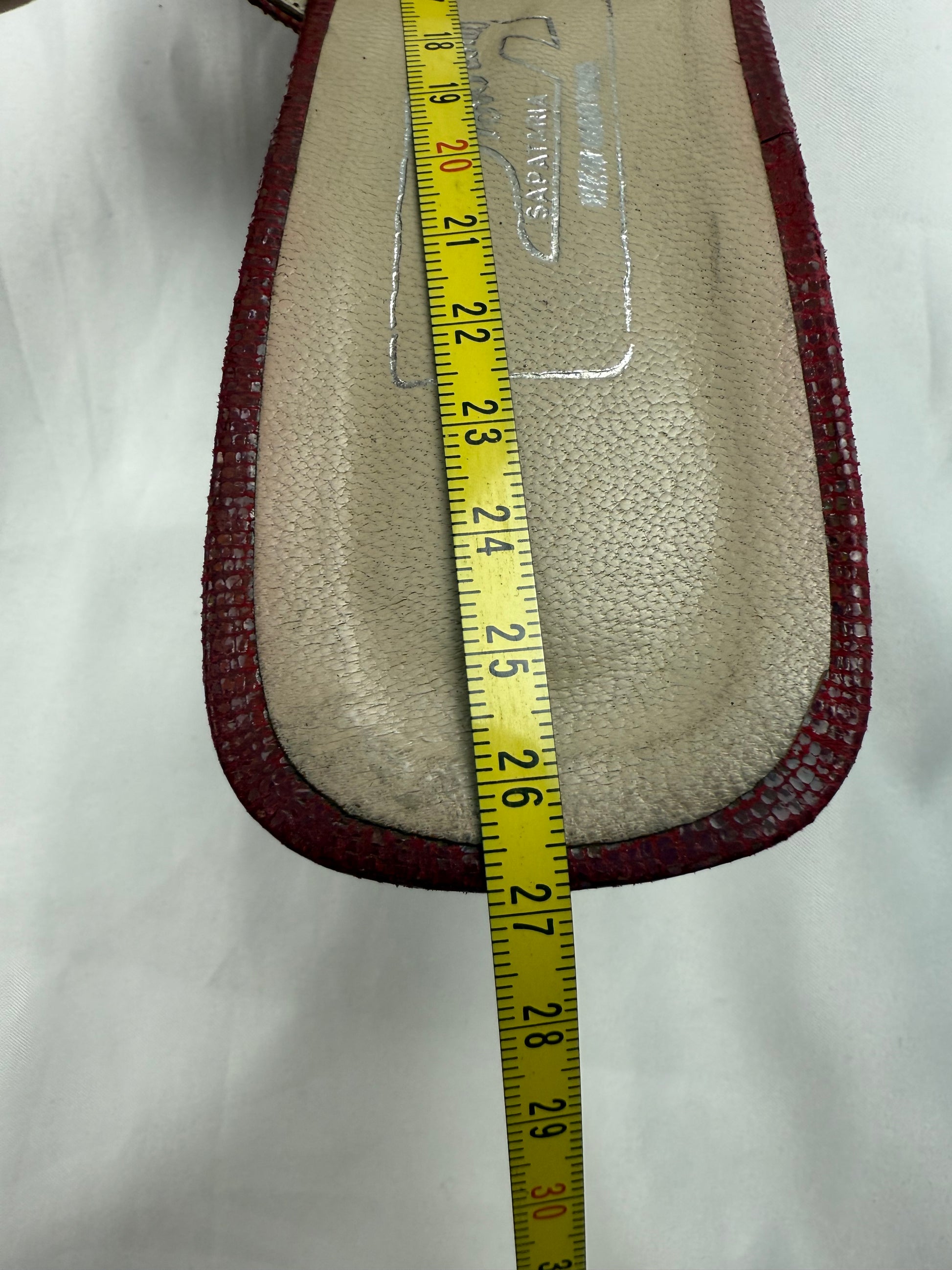 Red pointed toes kitten heels mules (39)