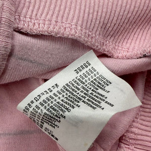 Baby pink striped 100% cotton zip up hoodie (M/L)