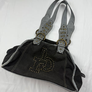 Black medium shoulder bag (32x38 cm)