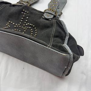 Black medium shoulder bag (32x38 cm)