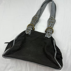 Black medium shoulder bag (32x38 cm)