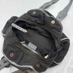 Black medium shoulder bag (32x38 cm)