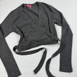 Grey tie up bolero jumper (S)