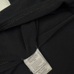 Black asymmetric tight fit long sleeves top (S/M)