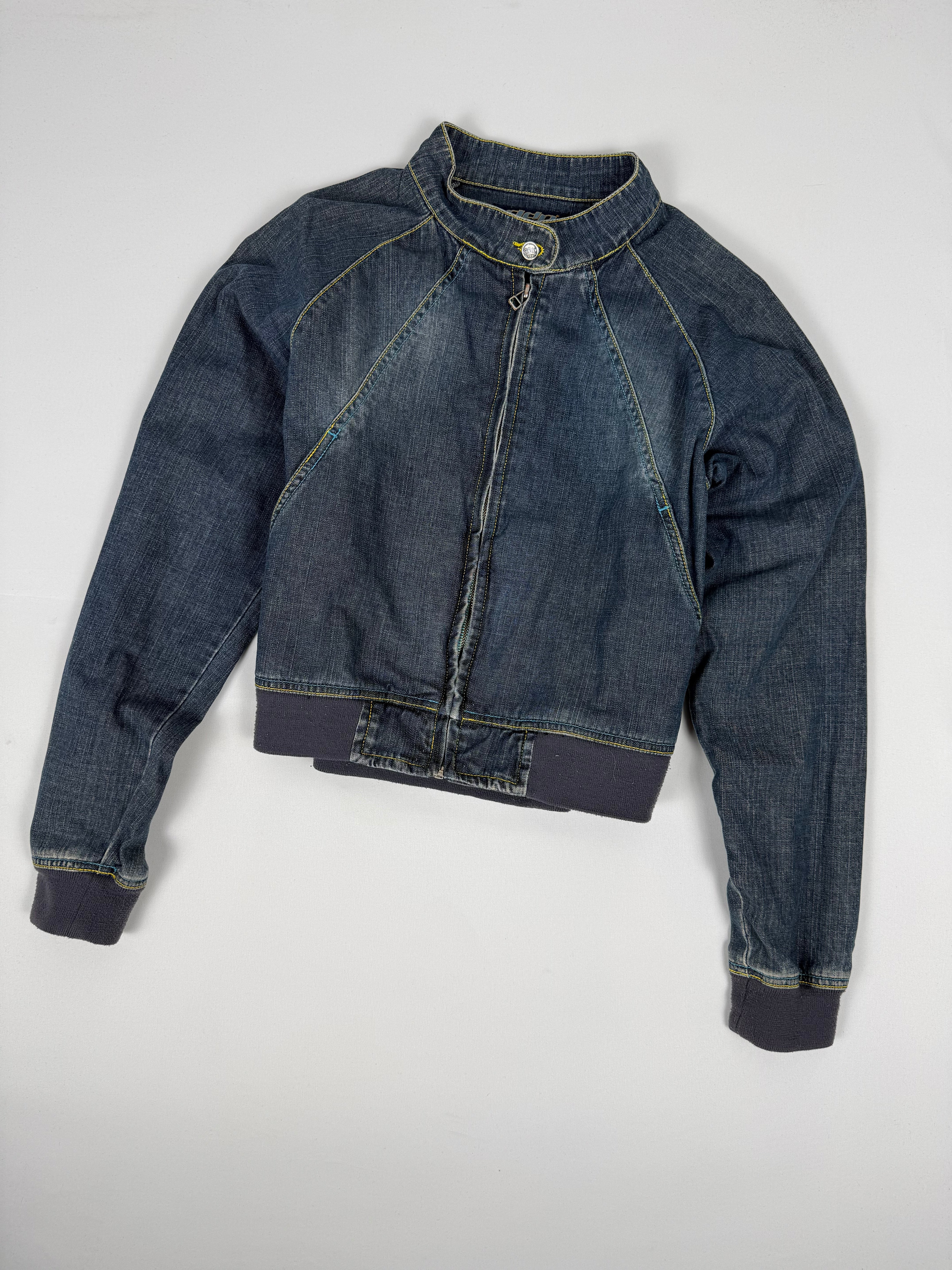 Blazer de bureau noir zippé (M)