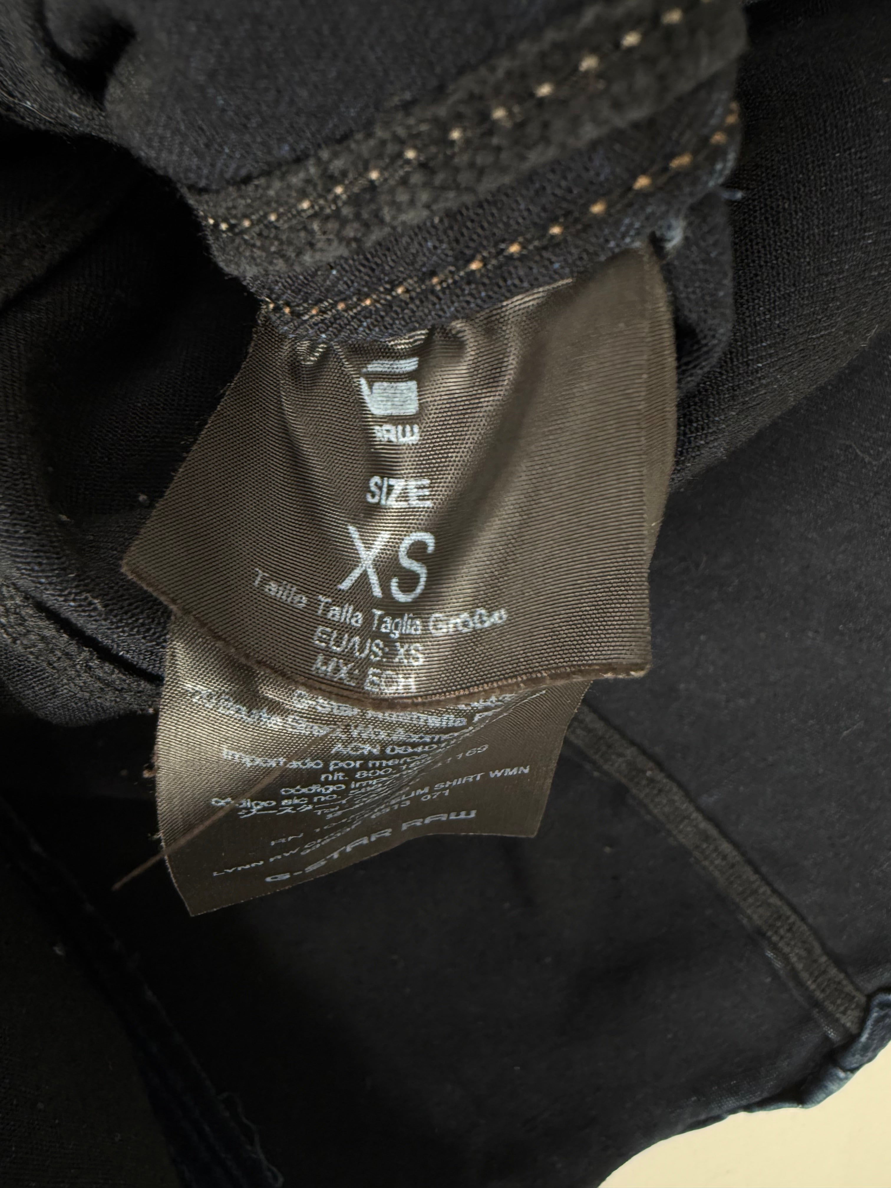 Blazer de bureau noir zippé (M)
