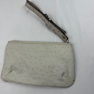 Cream pochette wristlet bag (23x14cm)