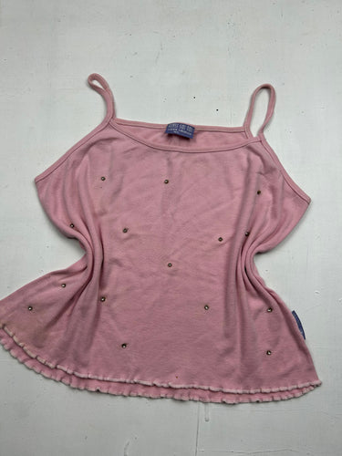 Pink strass coton cami top (2XL)