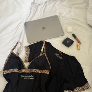 Black panther print underwear lycra tee (L)