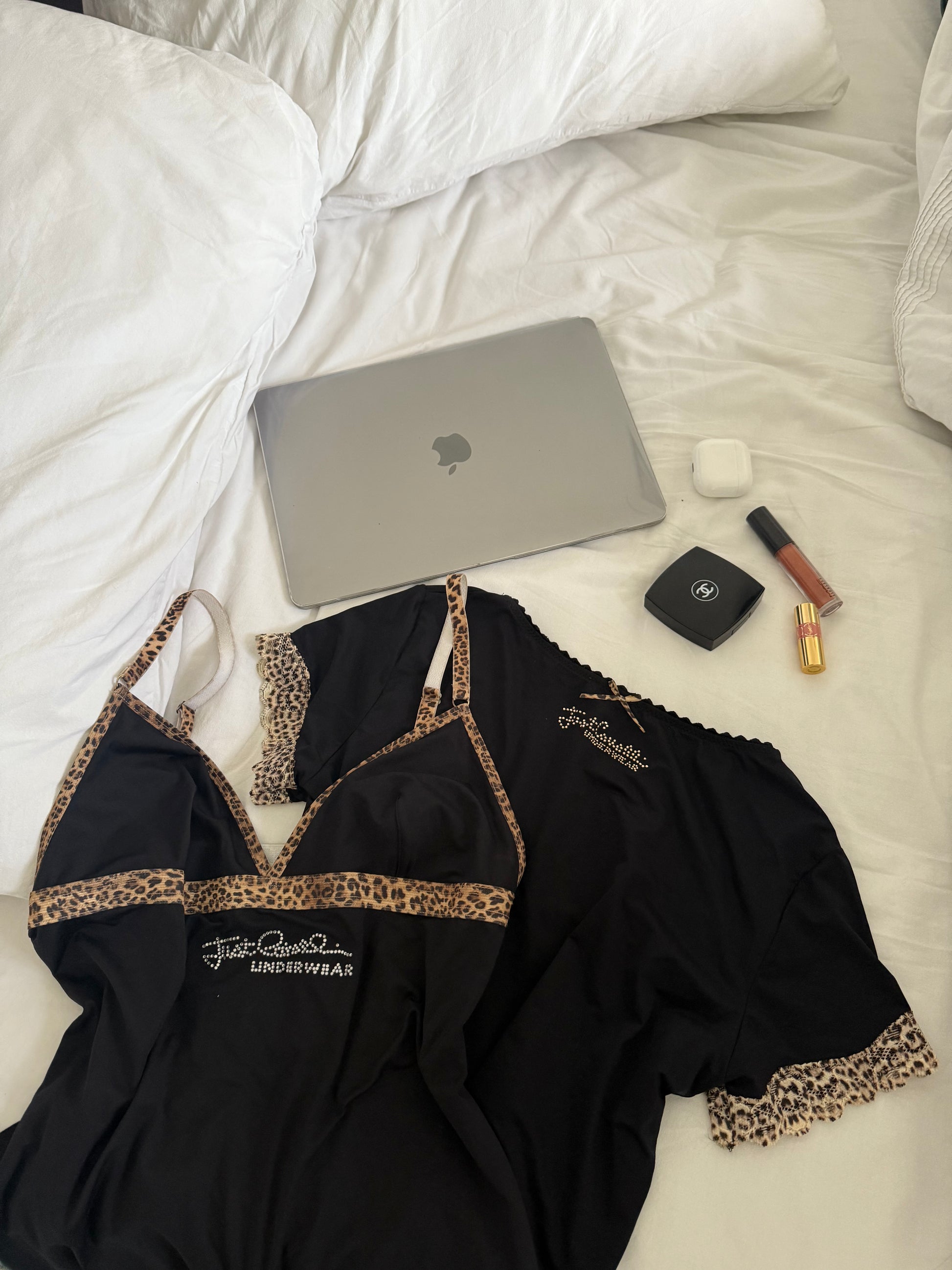 Black panther print underwear lycra tee (L)