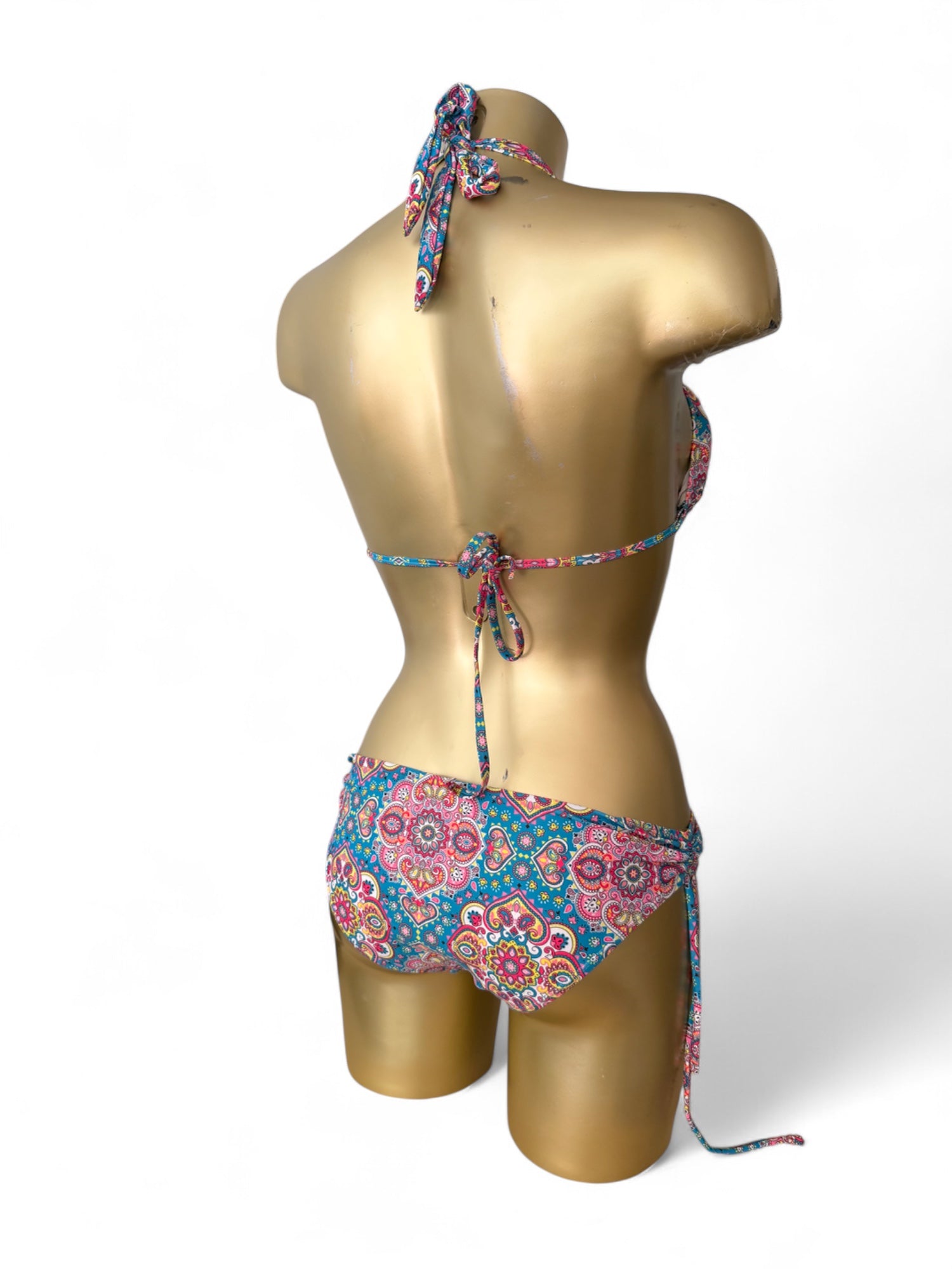 Multicolor graphic bikini set (XS/S)