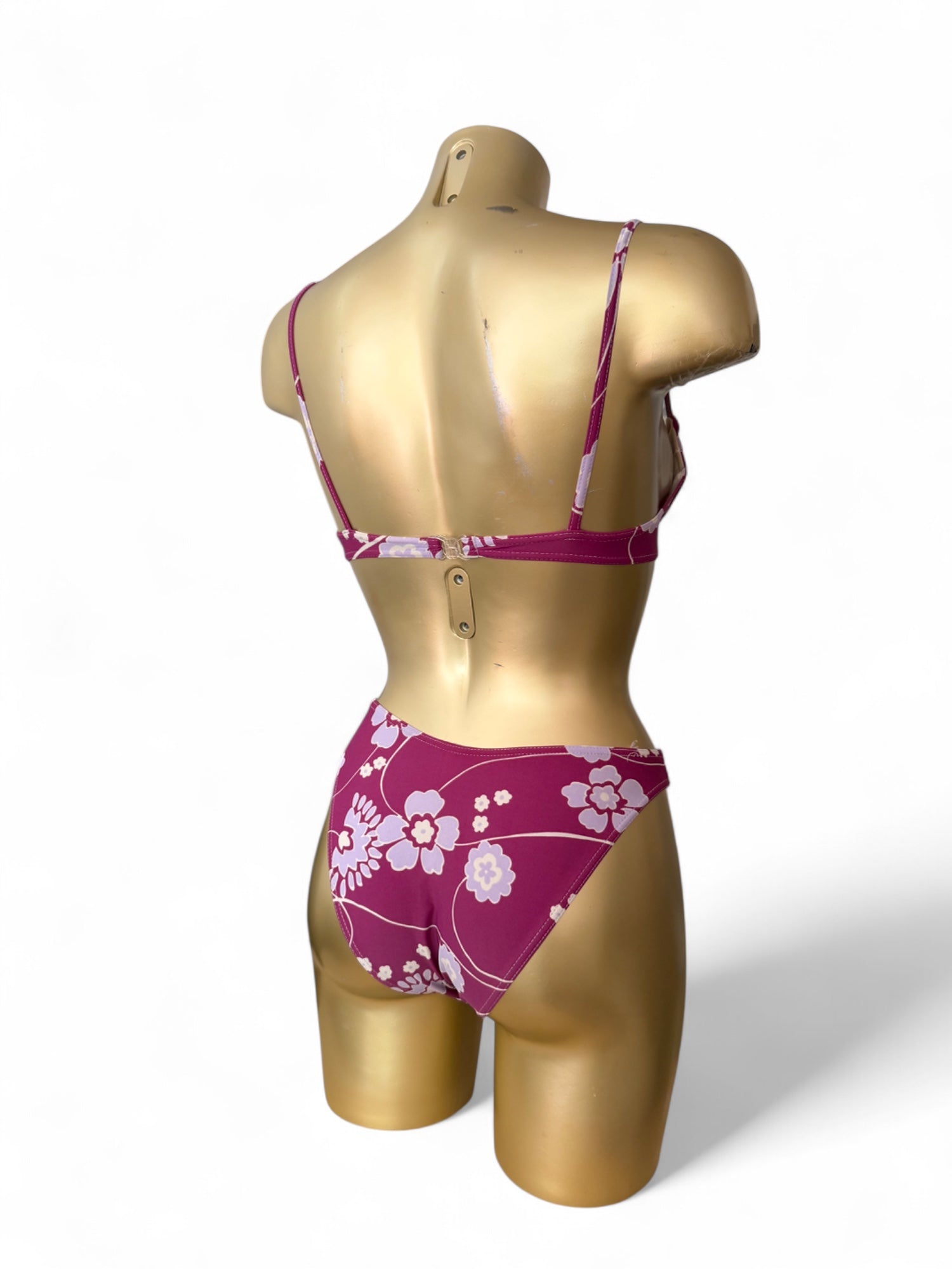 Purple floral bikini set (S)