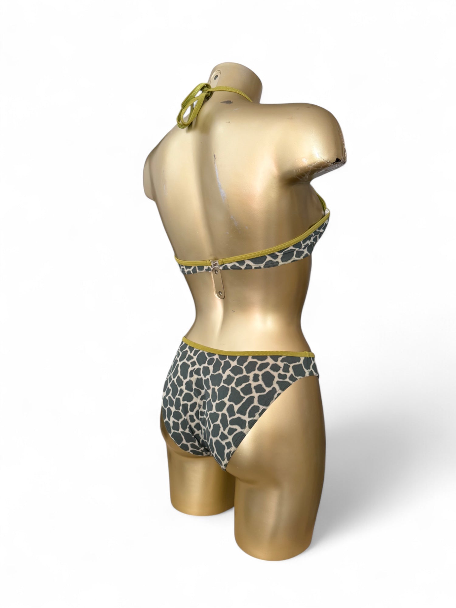 Khaki panther bikini set - elastic damaged (S)