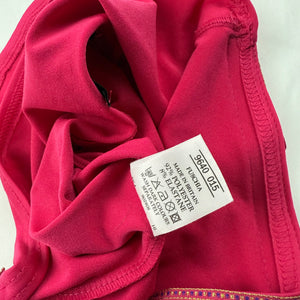Pink plunge neck asymmetric cami top (S)
