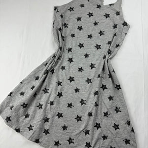 Grey stars print cotton mini dress (XS)