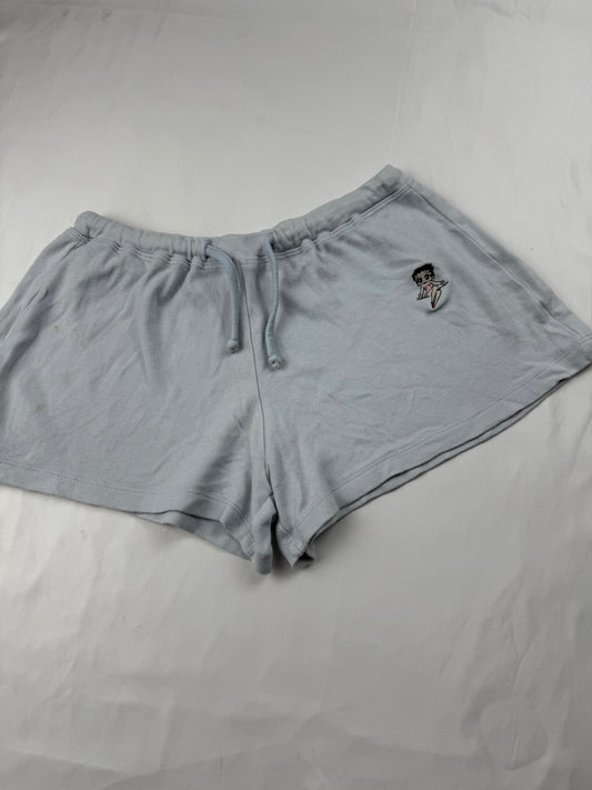 Baby blue cotton underwear low rise mini shorty (S/M)