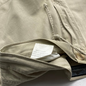 Beige 100% cotton mid rise mini short (S)