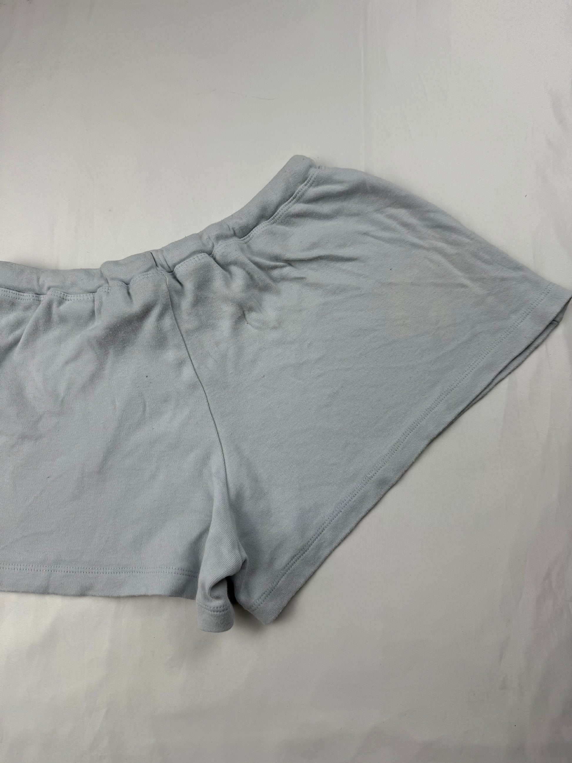 Baby blue cotton underwear low rise mini shorty (S/M)