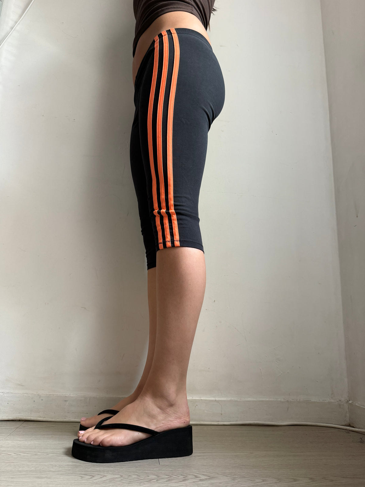Pantalon corsaire taille basse à pois (S/M)