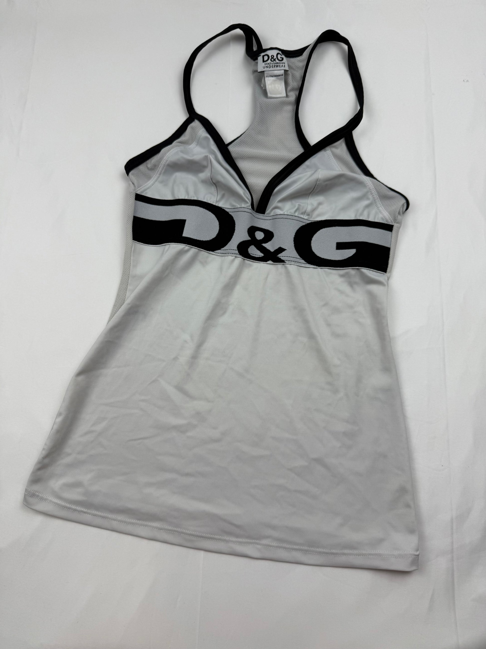 White lycra tank top (XS)