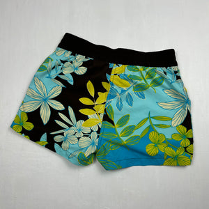 Beachwear floral print low rise mini short (S)