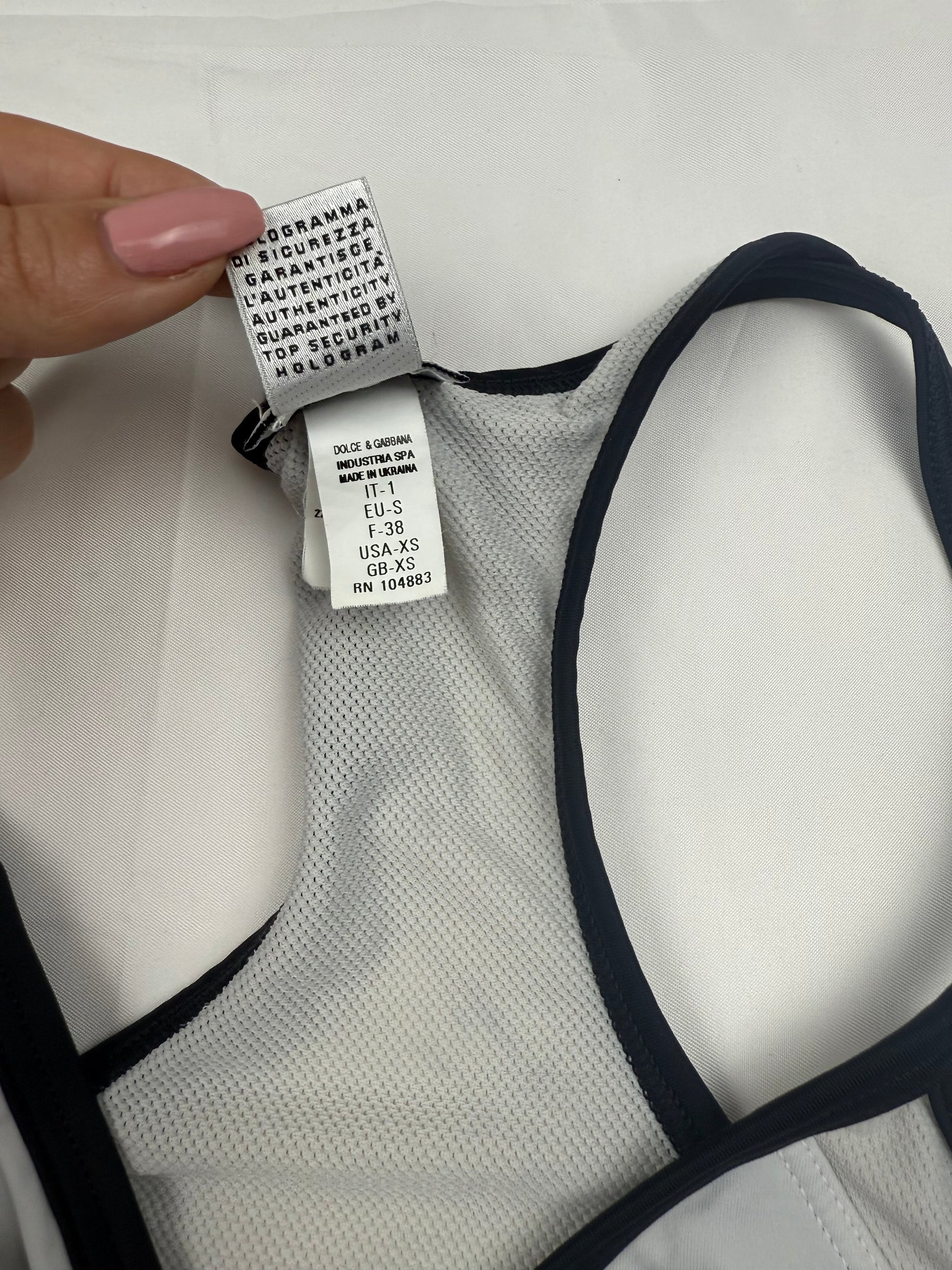 White lycra tank top (XS)