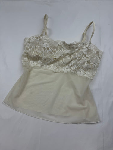 White mesh babydoll top (XS/S)