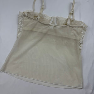 White mesh babydoll top (XS/S)