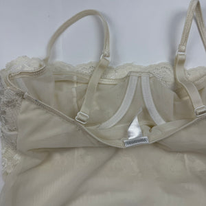 White mesh babydoll top (XS/S)