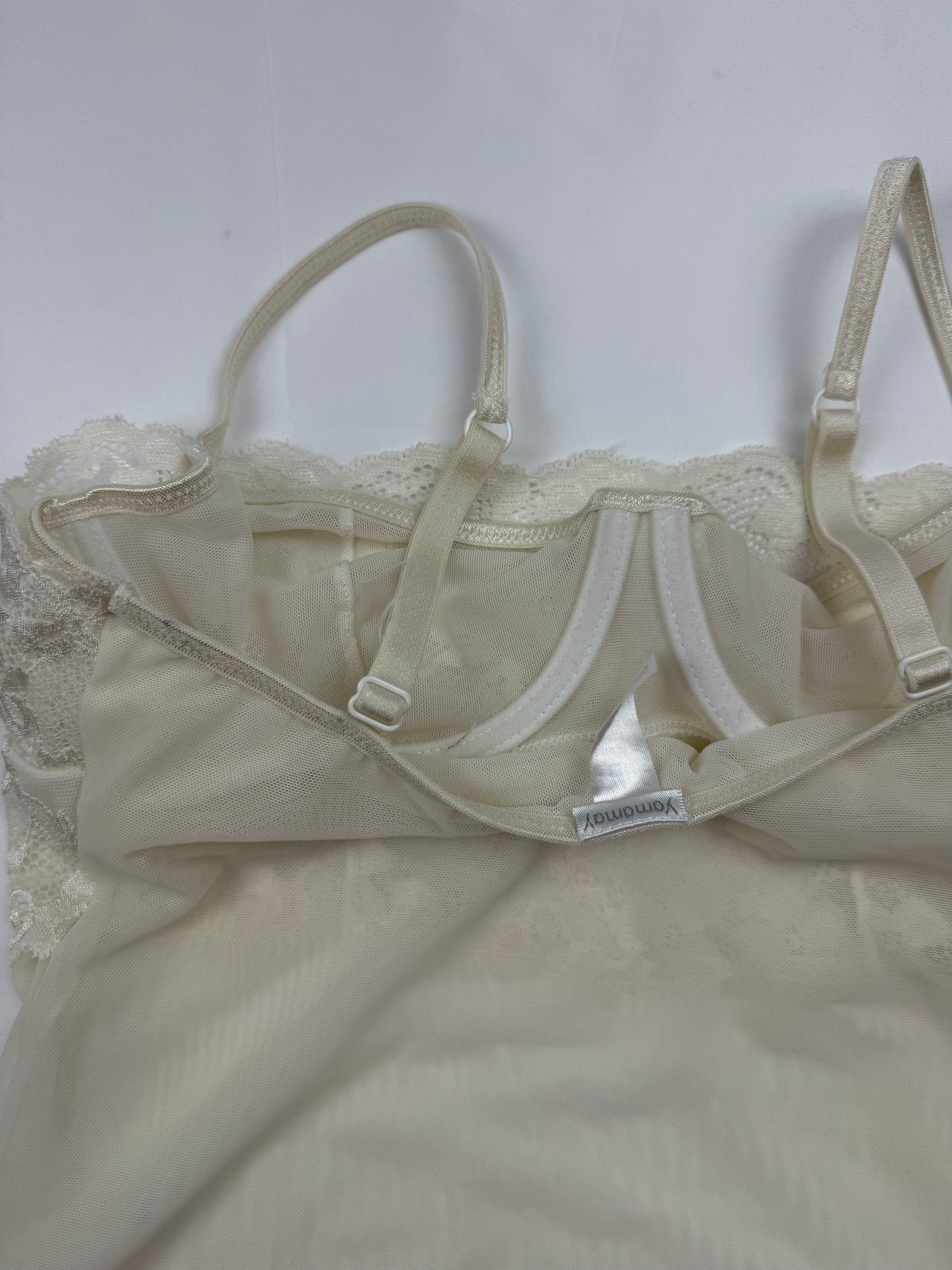 White mesh babydoll top (XS/S)
